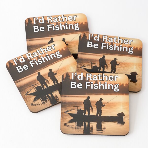 Item preview, Rather Be Fishing Sunset Scene designed and sold by FroggyFly Designs.