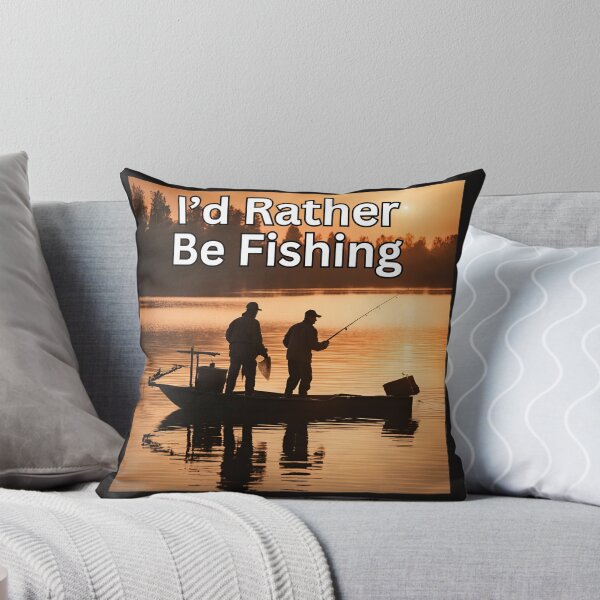 Item preview, Rather Be Fishing Sunset Scene designed and sold by FroggyFly Designs.