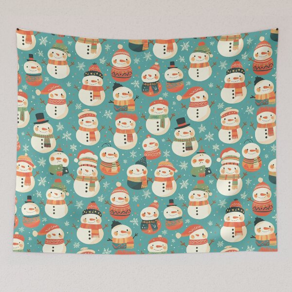 Item preview, Playful Snowman Winter Pattern Design designed and sold by Windy-market.