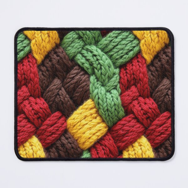 Item preview, Geometric knit designs in vibrant color palettes designed and sold by Piotrek0001.