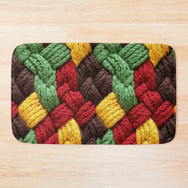 Item preview, Geometric knit designs in vibrant color palettes designed and sold by Piotrek0001.