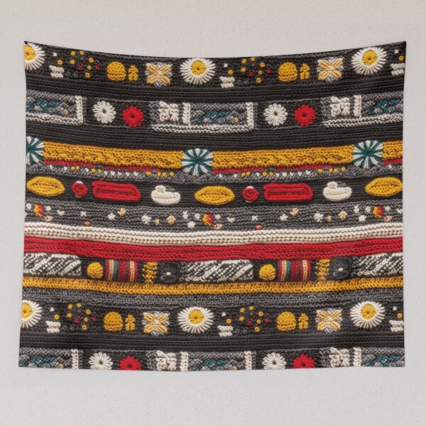 Item preview, Multicolor braided textures with intricate weaves designed and sold by Piotrek0001.