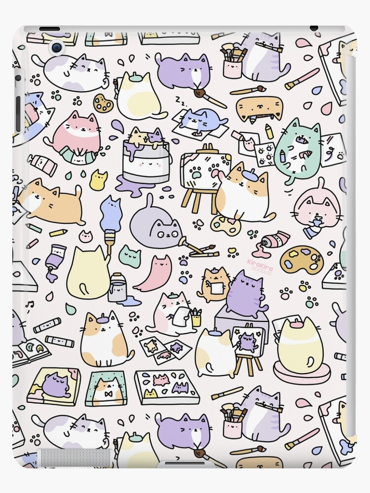 Cats, Kitties and a Spy! Kawaii Cat Doodle Art Print – KiraKiraDoodles