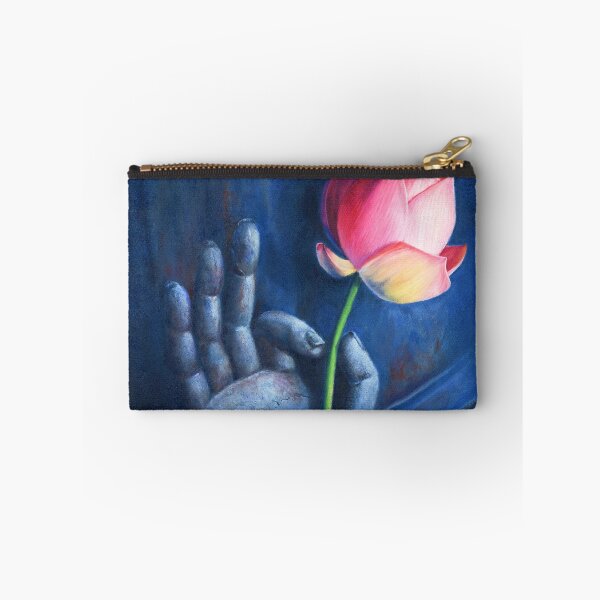 Item preview, Buddha Hand in Vitarka Mudra Holding Blooming Lotus Bud designed and sold by Anjuna Sainath.