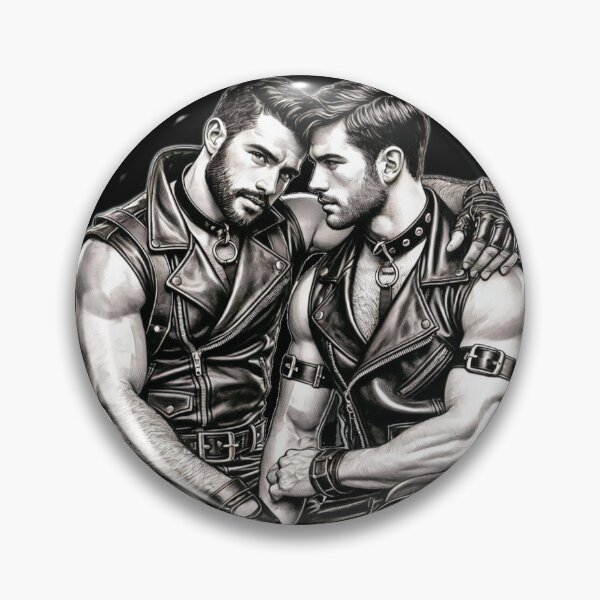 Item preview, Gay Leather Daddies German Leder Bikers Touch Pride Graphic Design designed and sold by ItsAKinkThing.