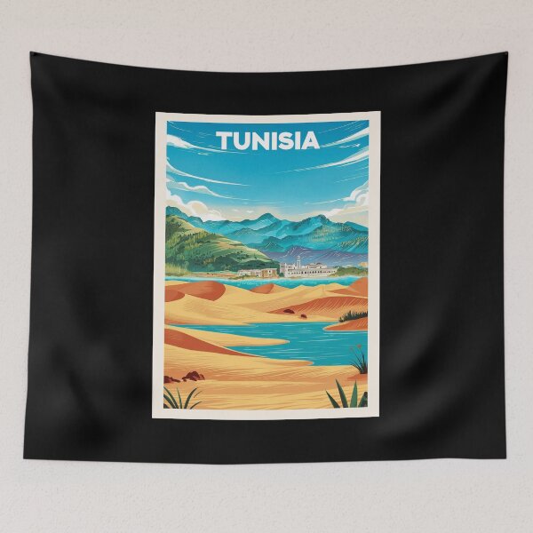 Item preview, Tunisia, Travel Art designed and sold by PinkandP.