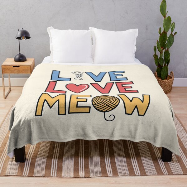 Item preview, Live Love Meow Cute Cat Design designed and sold by Dream-Fab.