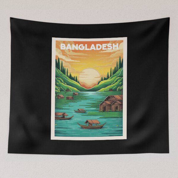 Item preview, Bangladesh, Travel Art designed and sold by PinkandP.