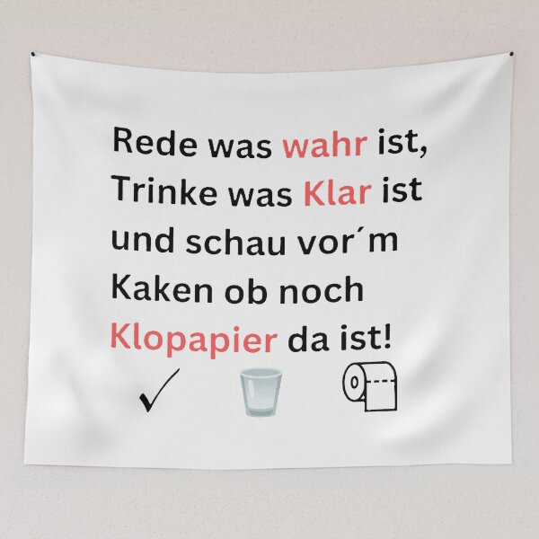 Item preview, Truth, Clarity and Toilet Paper – Funny Life Motto designed and sold by Pinfinest.