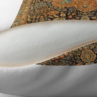Alternate view of Antique Mohtashem Kashan Persian Rug Print Floor Pillow