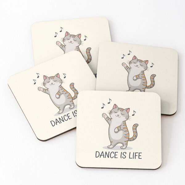 Item preview, Dance Is Life Cute Dancing Cat Design designed and sold by Dream-Fab.