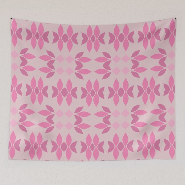 Item preview, Pink Floral Geometric Pattern: Petals and Diamonds 8 designed and sold by AneissPiaf.