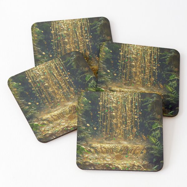 Item preview, Amazing Golden Waterfall designed and sold by M-Y-A-R-T-.