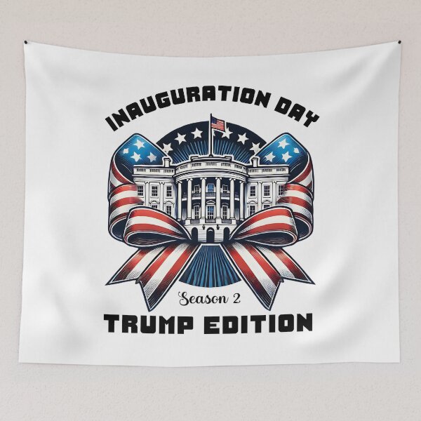 Item preview, Inauguration Day 2025, bow, coquette, american flag, new president designed and sold by EwaVerse.