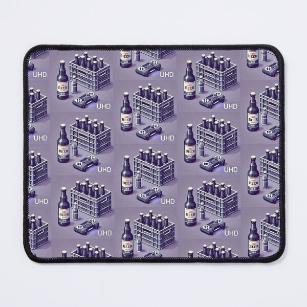 Item preview, Simple Pixel Things: A Crate Of Beer - Pixelated Beer Crate - Pixelated Gamer's Night - Beer and Controller (Pixel Art, Minimalism) designed and sold by TrippyBunnyShop.