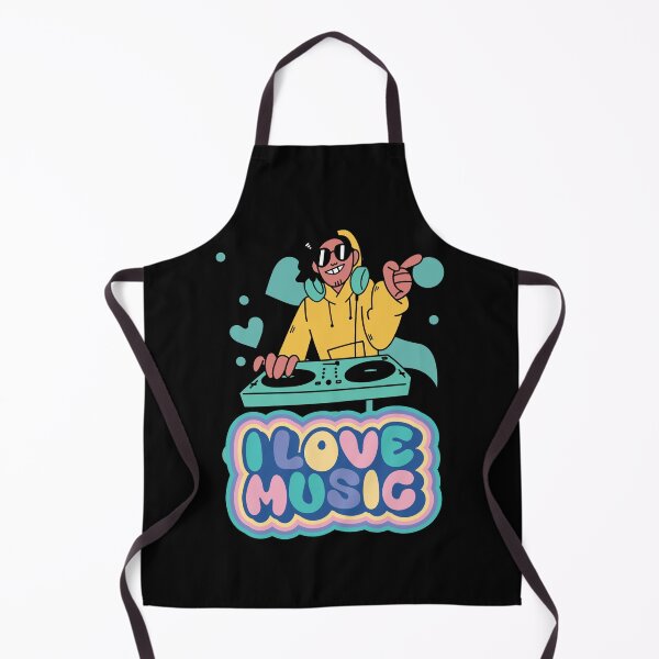 Artikelvorschau, Lebendiges DJ-I-Love-Musik-Design entworfen und verkauft von hallwell.