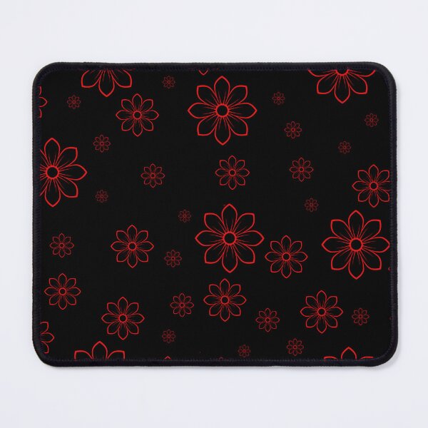 Item preview, Bold Red Floral Doodles Seamless Pattern designed and sold by Simplystik.