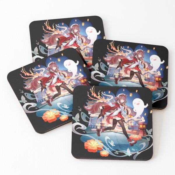 Item preview, Hu Tao Cherries Snow-Laden Splash Art, Genshin Impact designed and sold by Astral Drop.