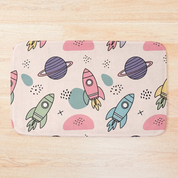 Item preview, Retro Rocket Space Pattern designed and sold by Furbulous Faces.