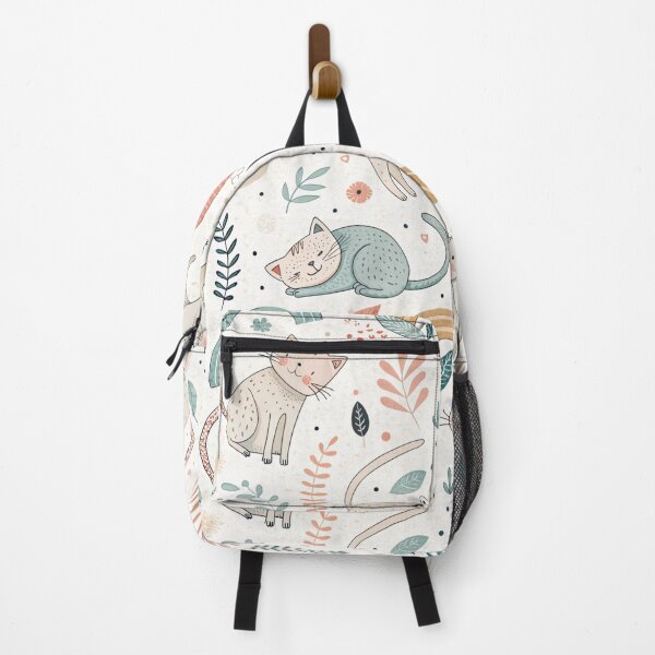 Item preview, Modern Pastel Cat Wallpaper – Seamless Design designed and sold by Green-Grin.