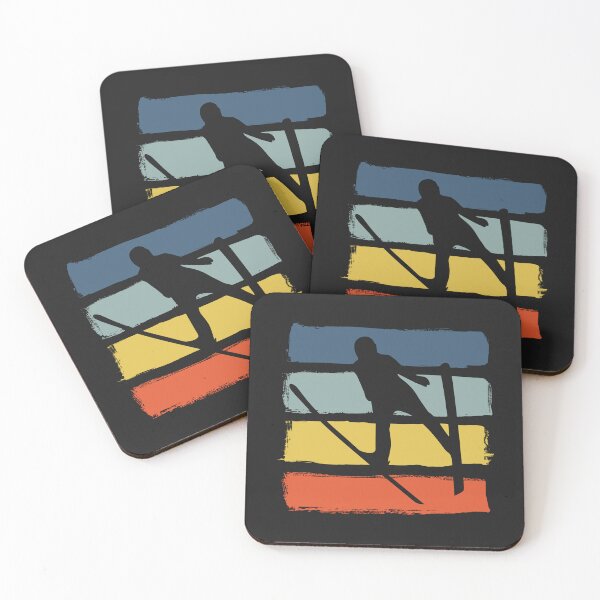 Item preview, Retro Ski Jumper Ski Jumping Fan designed and sold by Anniko Art Studio.