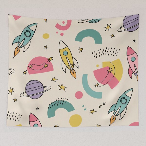 Item preview, Geometric Space Adventure Pattern designed and sold by Furbulous Faces.