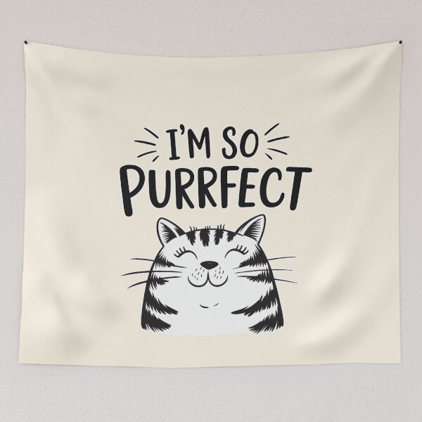 Item preview, I'm So Purrfect Funny Cat Design designed and sold by Dream-Fab.