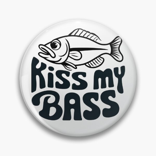 Item preview, Kiss My Bass Funny Fishing for Anglers and Outdoors  designed and sold by Anniko Art Studio.
