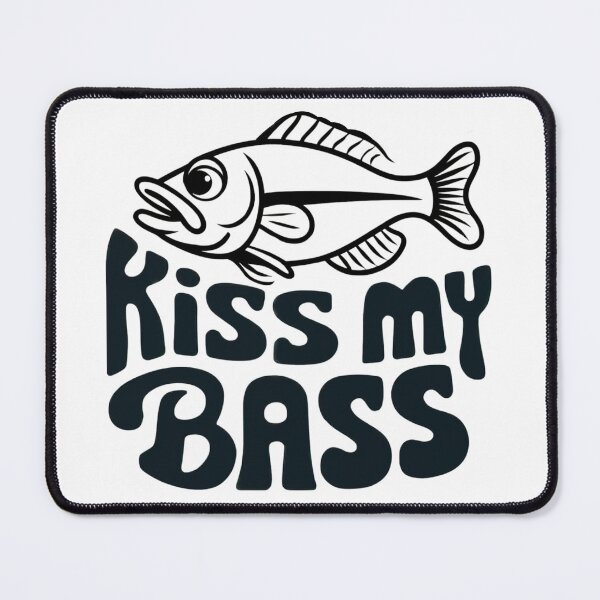 Item preview, Kiss My Bass Funny Fishing for Anglers and Outdoors designed and sold by Anniko Art Studio.