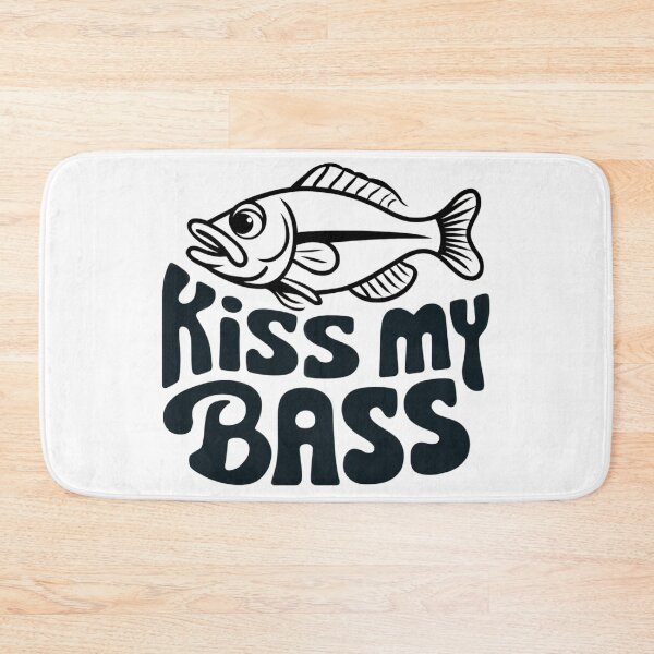 Item preview, Kiss My Bass Funny Fishing for Anglers and Outdoors  designed and sold by Anniko Art Studio.