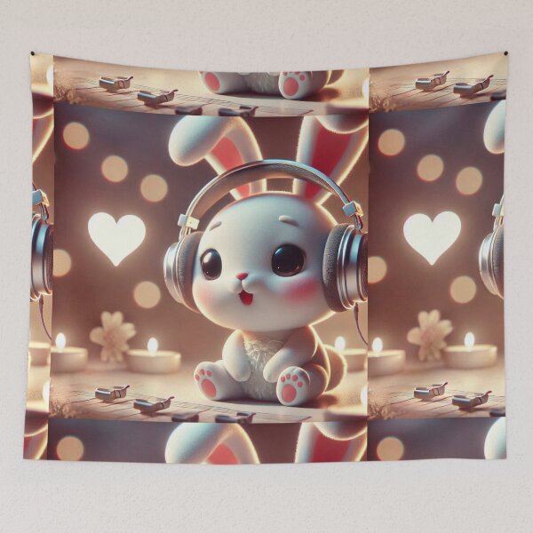 Item preview, Cute Bunny DJ designed and sold by Sadia  Jannat.
