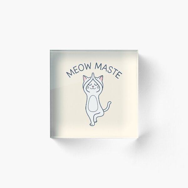 Item preview, Meowmaste Yoga Cat Funny Design designed and sold by Dream-Fab.