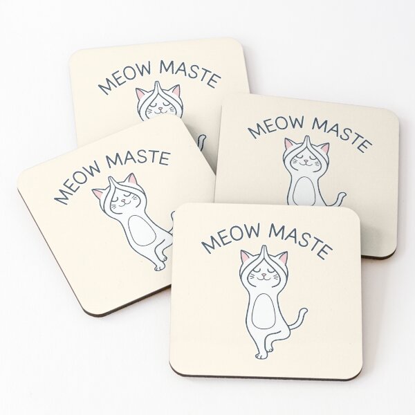 Item preview, Meowmaste Yoga Cat Funny Design designed and sold by Dream-Fab.