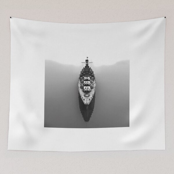 Item preview, Battleship in black & white designed and sold by redstar19.