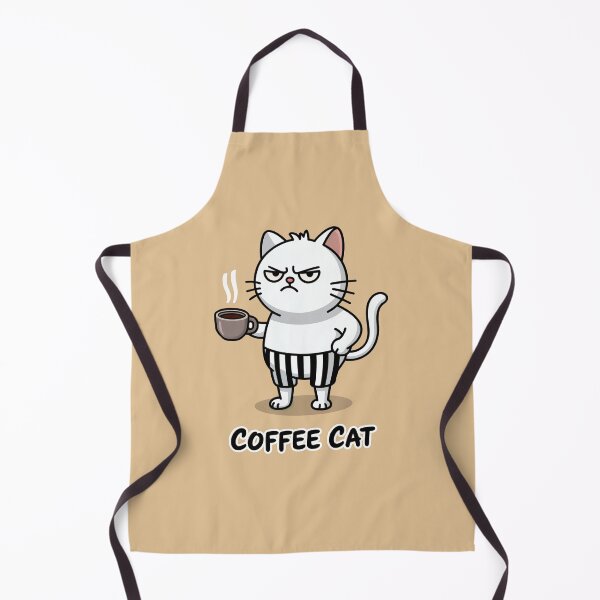 Item preview, Coffee Cat Funny Grumpy Design designed and sold by Dream-Fab.