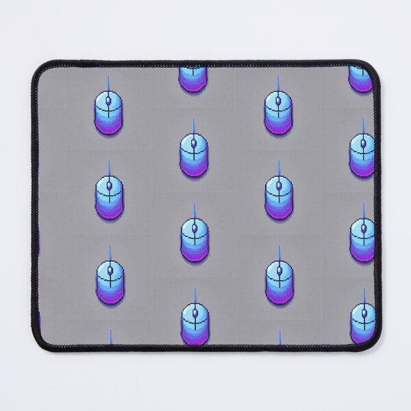 Item preview, Simple Pixel Things: Blue Object - Pixelated Mouse - Retro Tech Art (Pixel Art, Minimalism, Blue and Purple) designed and sold by TrippyBunnyShop.