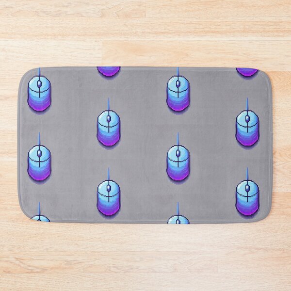 Item preview, Simple Pixel Things: Blue Object - Pixelated Mouse - Retro Tech Art (Pixel Art, Minimalism, Blue and Purple) designed and sold by TrippyBunnyShop.
