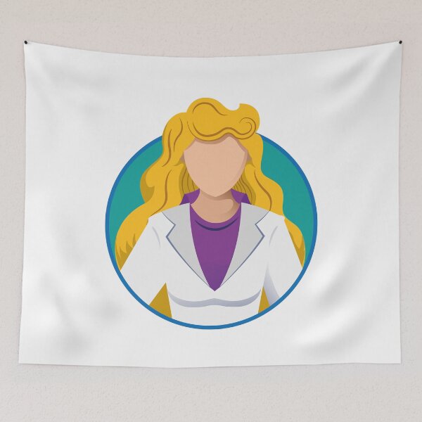 Item preview, Illustration of a blonde female doctor, nurse. Ideal for catalogs, newsletters and medical guides designed and sold by LucianoCosmo.