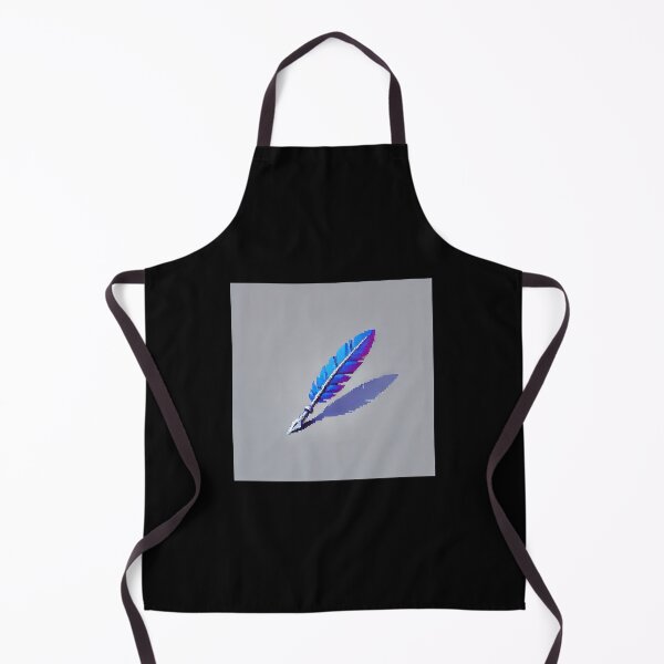 Item preview, Simple Pixel Things: Blue Object - Pixelated Feather in Blue and Purple (Pixel Art, Gradient, Minimalism) designed and sold by TrippyBunnyShop.
