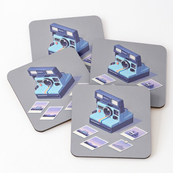 Item preview, Simple Pixel Things: Blue Object - Pixelated Instant Camera - Retro Photography (Pixel Art, Minimalism, Blue Camera) designed and sold by TrippyBunnyShop.