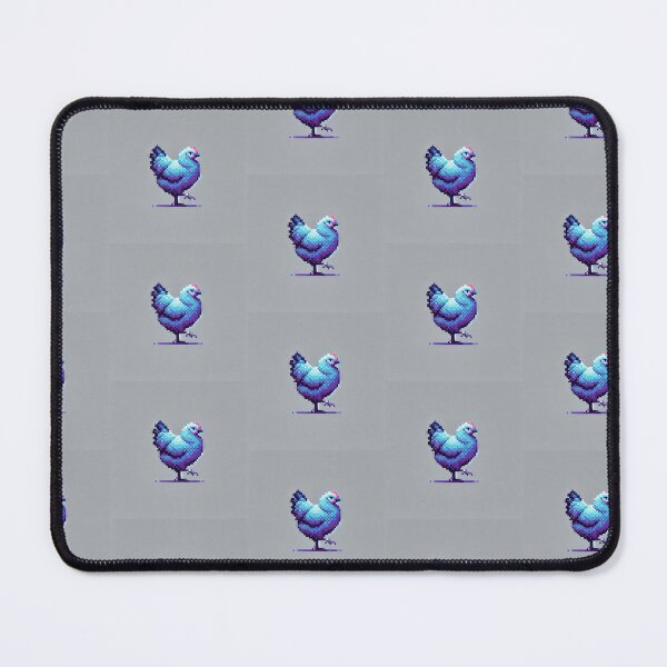 Item preview, Simple Pixel Things: Blue Object - Pixelated Chicken with Sunglasses - Retro Style (Pixel Art, Minimalism, Fun) designed and sold by TrippyBunnyShop.