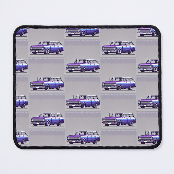 Item preview, Simple Pixel Things: Blue Object - Pixelated Retro Station Wagon (Pixel Art, Minimalism) designed and sold by TrippyBunnyShop.