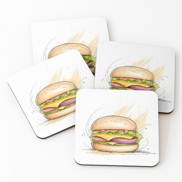 Item preview, Retro cheeseburger  designed and sold by I-R-A.