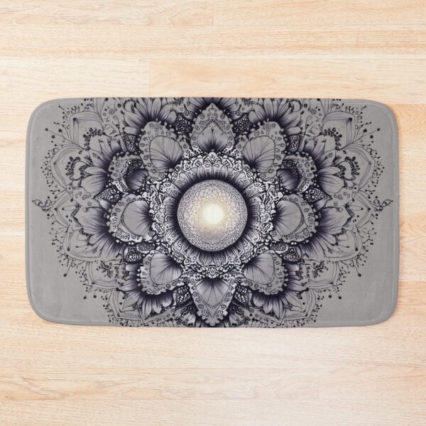 Item preview, Luminous Heart Mandala - Intricate Radiant Art designed and sold by Desireehaz.
