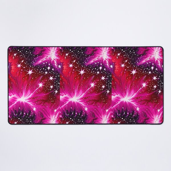 Item preview, MIDNIGHT FIREWORKS STARS *Red Maroon Pink Black* ABSTRACT PAINTING PRINT Contemporary Modern Fine Art Gallery designed and sold by Spinning Plates 360.