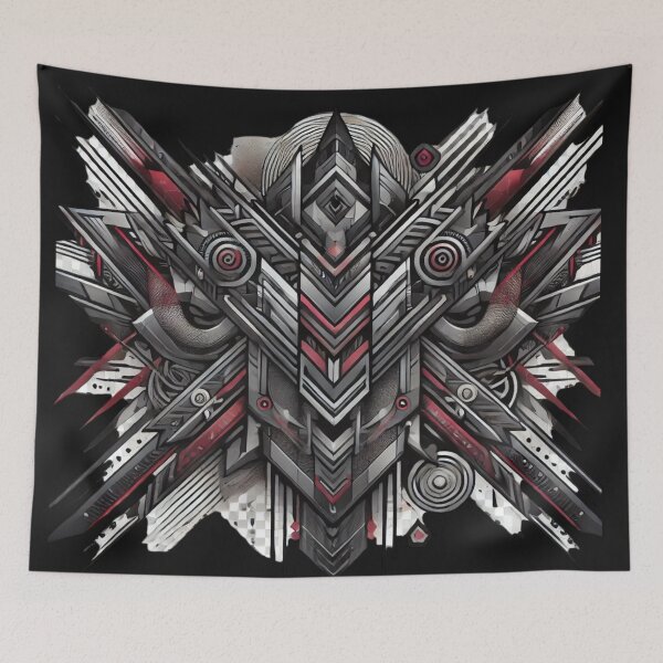 Item preview, Metallic Edge - Abstract Cyberpunk Geometric Art designed and sold by Desireehaz.