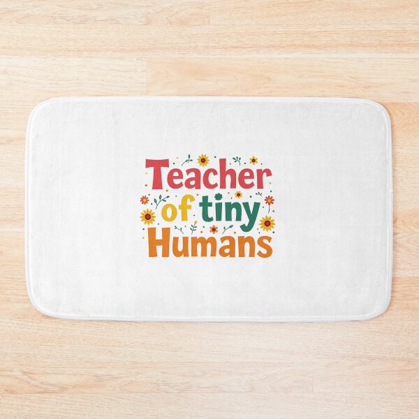 Item preview, I Teach Tiny Humans Colorful Floral Teacher  designed and sold by bukajart.