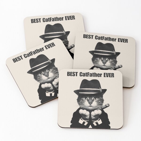 Item preview, Best CatFather Ever Funny Cat Lover Gift for Men designed and sold by Anniko Art Studio.