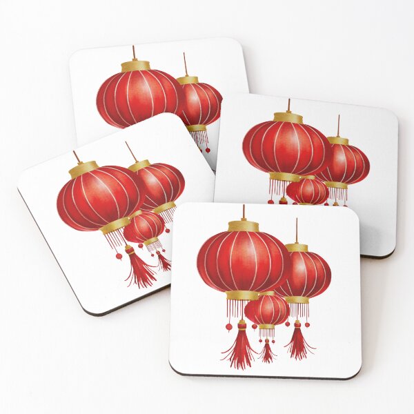 Item preview, Festive Red Chinese Lanterns for Lunar New Year designed and sold by AllaMashycheva.