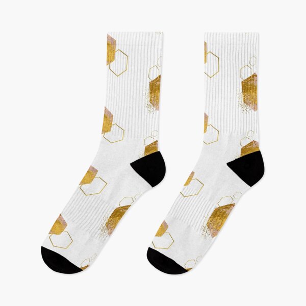 Item preview, Abstract shimmering gold marble honeycomb design designed and sold by CreativeStrand.